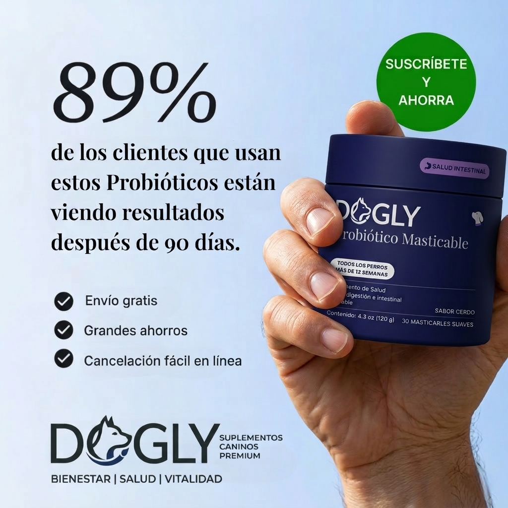 Probióticos para Perros - Digestión, Piel y Defensas
