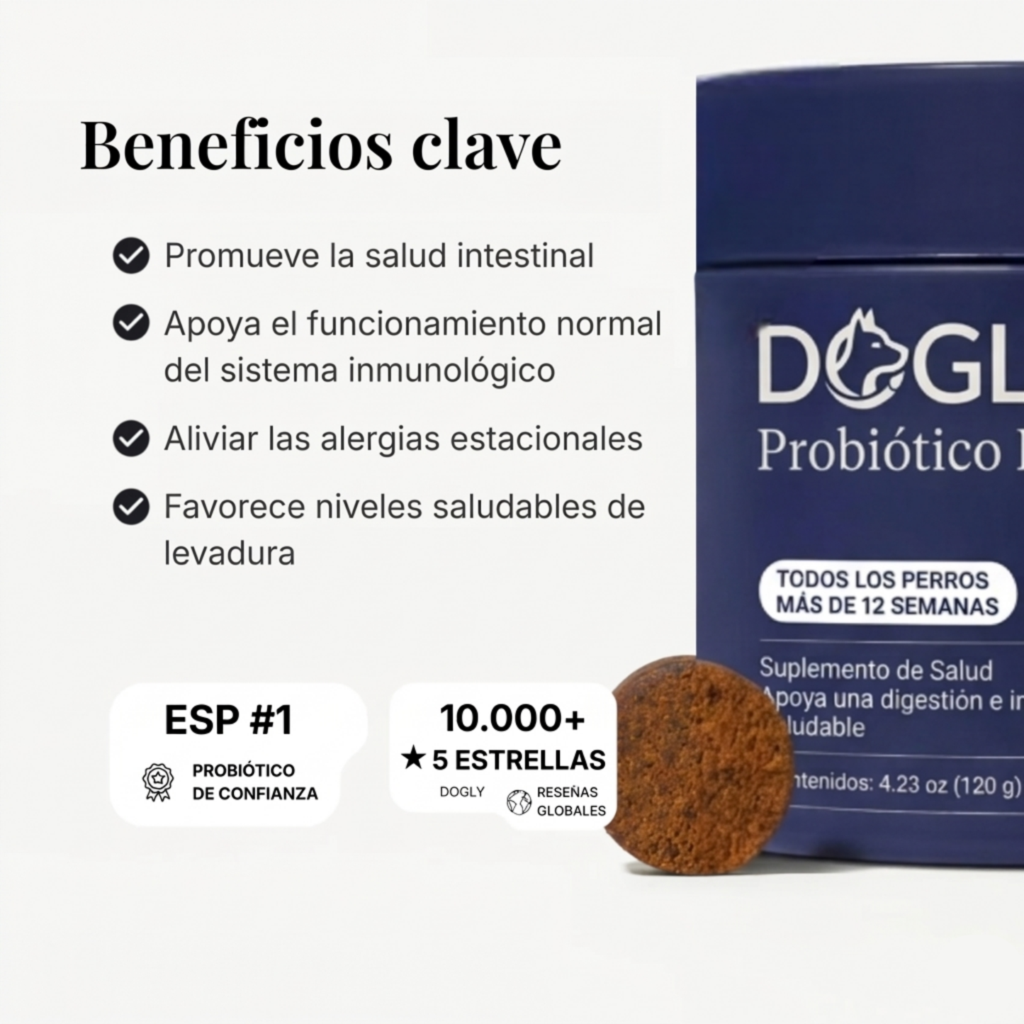 Probióticos para Perros - Digestión, Piel y Defensas